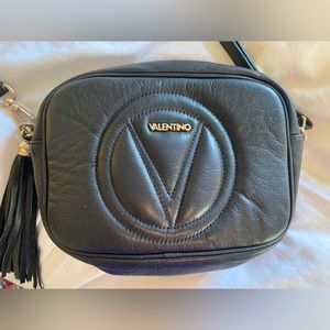 Valentino Mia Logo Leather Shoulder Bag